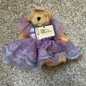 Muffy VanderBear Plush Bear in Purple Dress